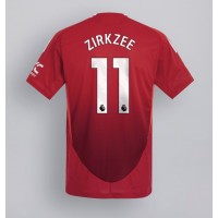 Manchester United Joshua Zirkzee #11 Domáci futbalový dres 2024-25 Krátky Rukáv